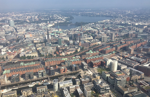 Hamburg von oben. Foto: Hereon/Burkard Baschek