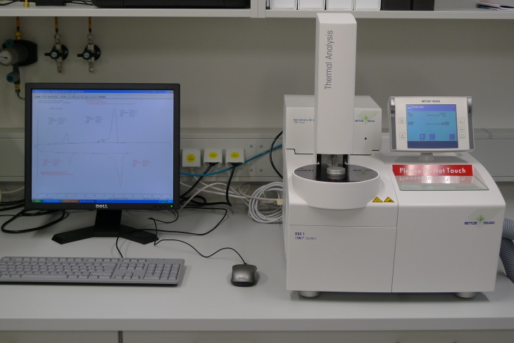Foto: Hereon/allgemein Dynamic heat flow differential calorimetry (DSC1)
